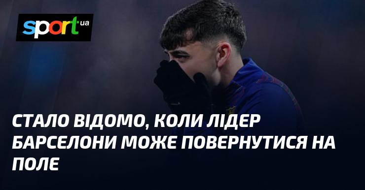 З'явилася інформація про ймовірну дату повернення лідера Барселони на футбольне поле.