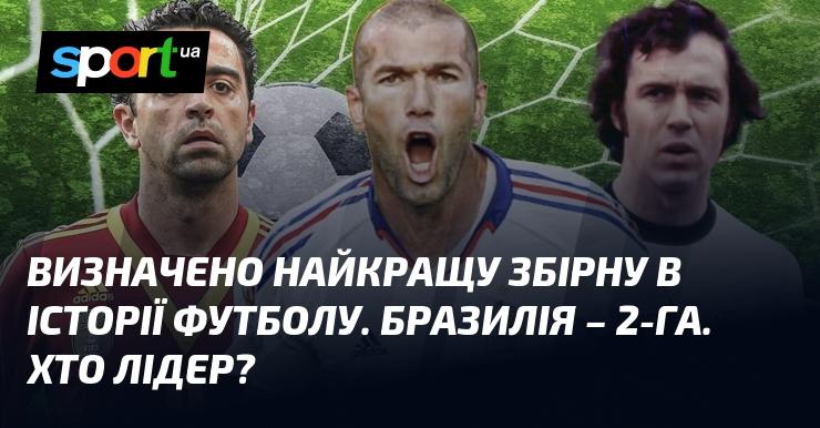 Оголошено найвизначнішу футбольну команду всіх часів. На другій позиції опинилася Бразилія. Хто ж займає перше місце?