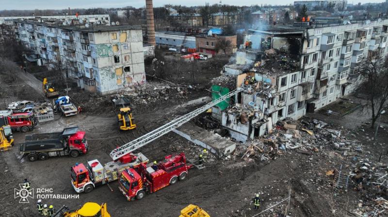 У лікарні помер поранений, який постраждав внаслідок атаки в Полтаві 1 лютого: загальна кількість жертв сягнула 15 осіб.