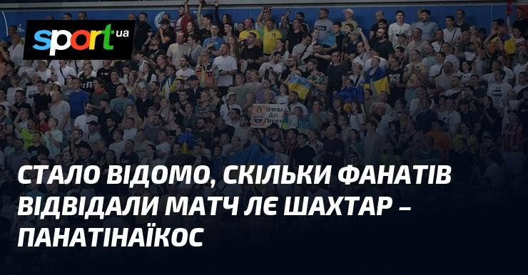 З'явилася інформація про кількість вболівальників, які прийшли на матч Ліги Європи між Шахтарем та Панатінаїкосом.