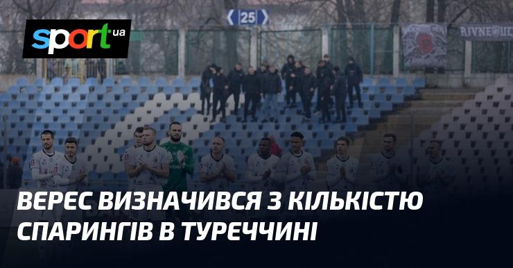 Верес визначився з кількістю товариських матчів, які проведе в Туреччині.