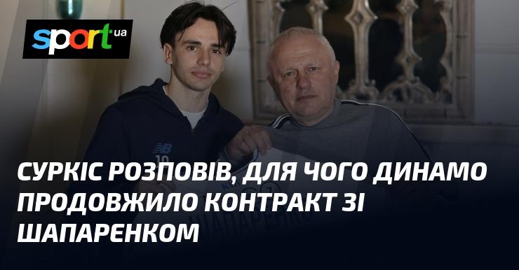 Суркіс пояснив, чому Динамо вирішило продовжити угоду з Шапаренком.