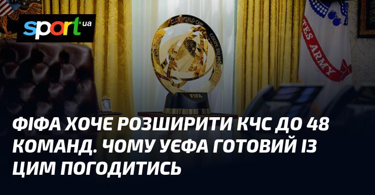 ФІФА прагне збільшити кількість команд на Кубку світу до 48. Чому УЄФА готовий це підтримати?