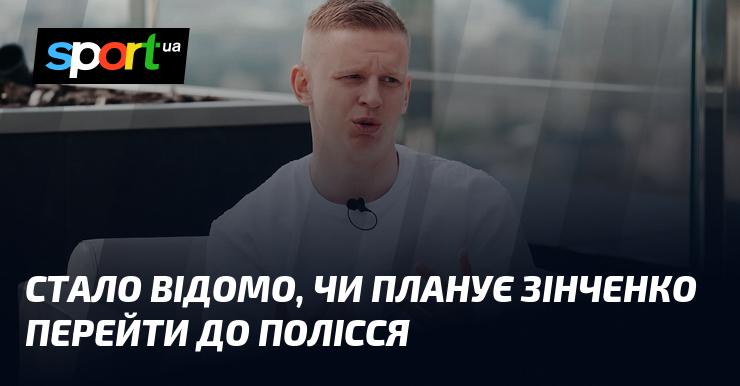 Відкрилися подробиці щодо можливого трансферу Зінченка до Полісся.
