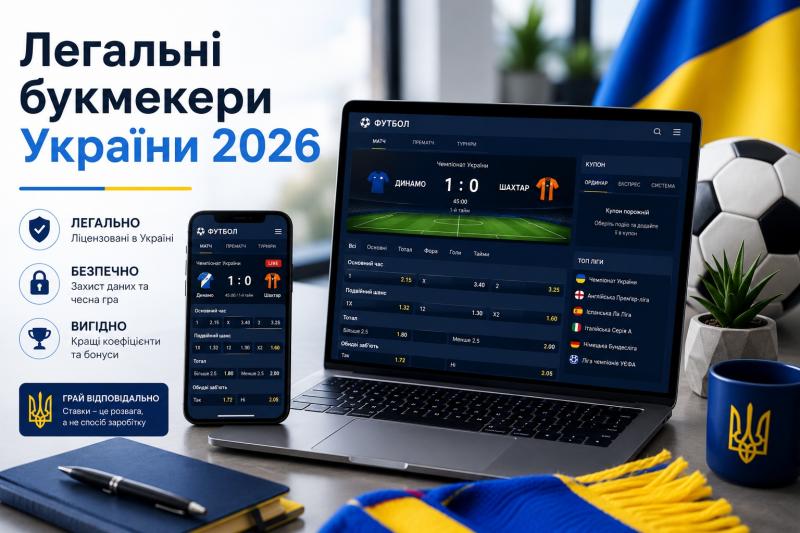 Як поставити гроші на футбольні матчі в Україні — легальні букмекерські контори 2026 року