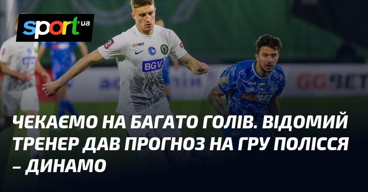 Очікуємо на велику кількість забитих м’ячів. Відомий наставник поділився своїми передбаченнями щодо матчу Полісся - Динамо.